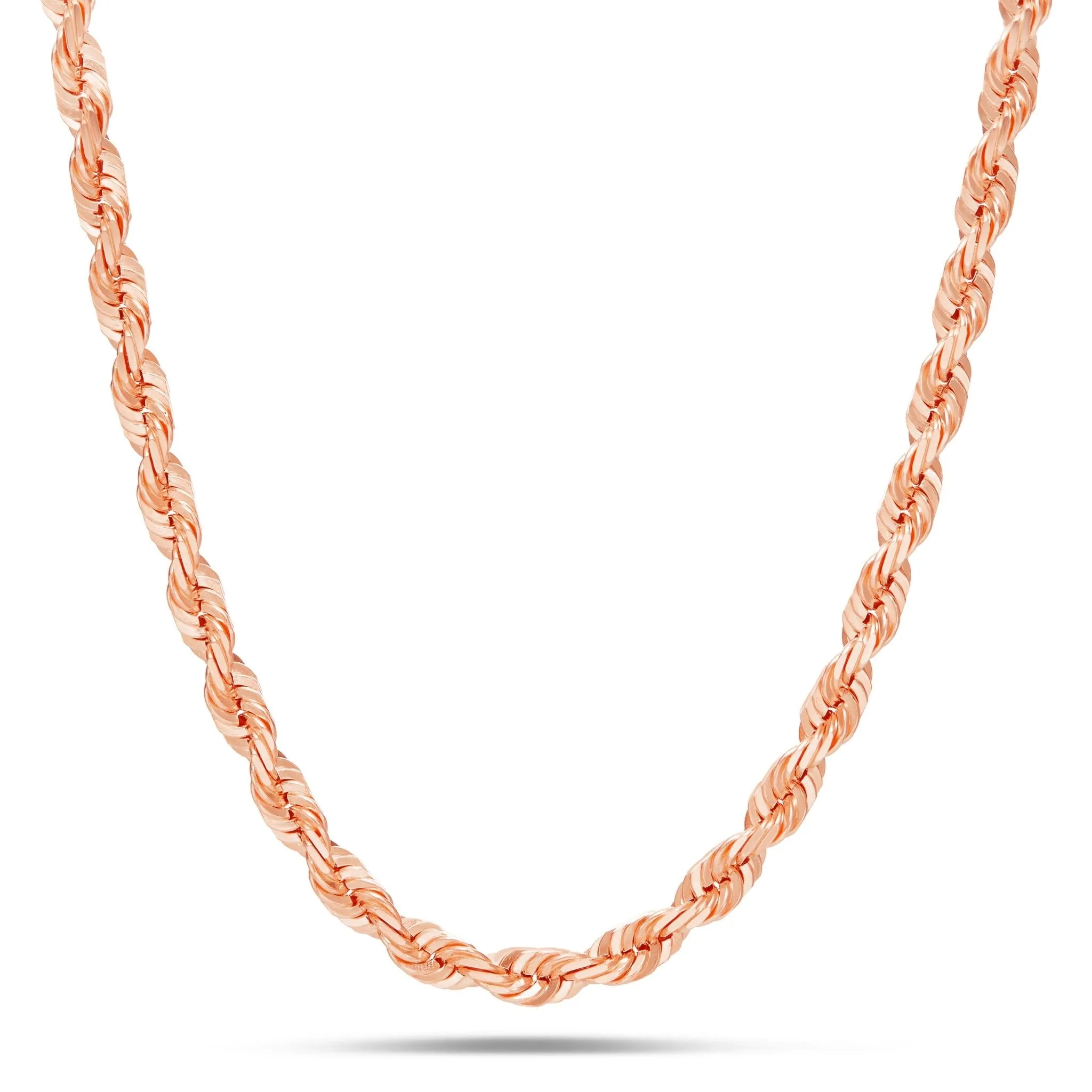 10KT Solid Gold Rope Chain, 6mm