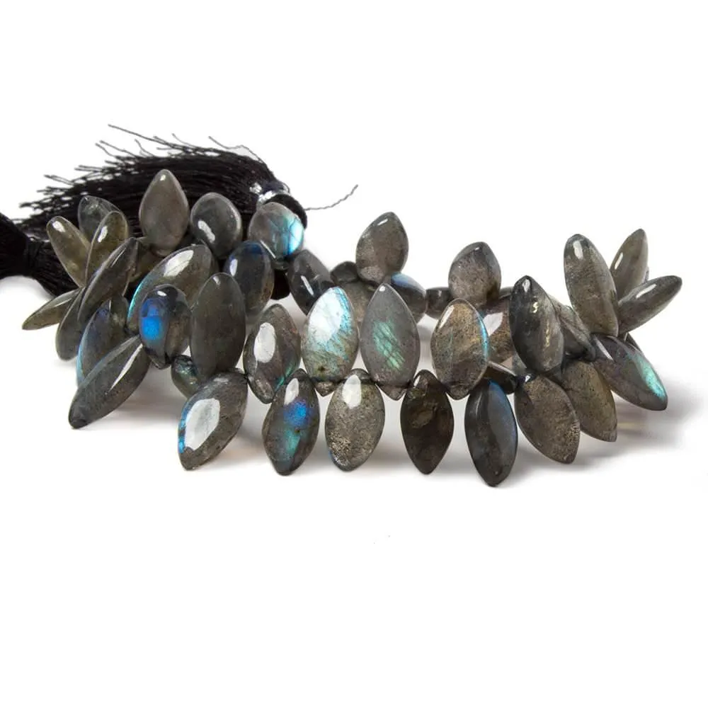 11mm-16mm Labradorite Plain Marquise Beads 8 inch 50 pieces