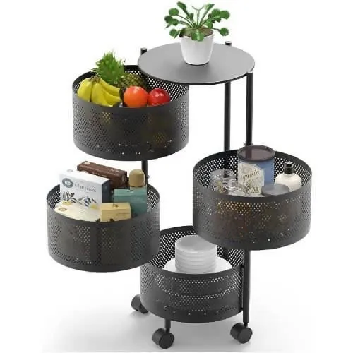 4 Tier Rotating Storage Basket