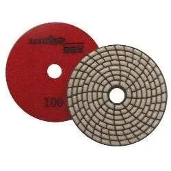 7 Step Spiral Dry Diamond Polishing Pads