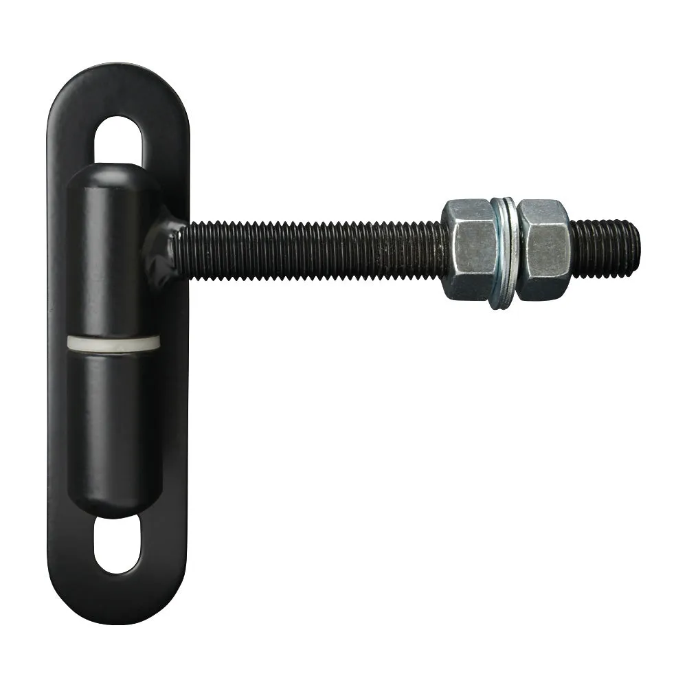 Adjustable Bolt Hinge M16 Black 150mm Long