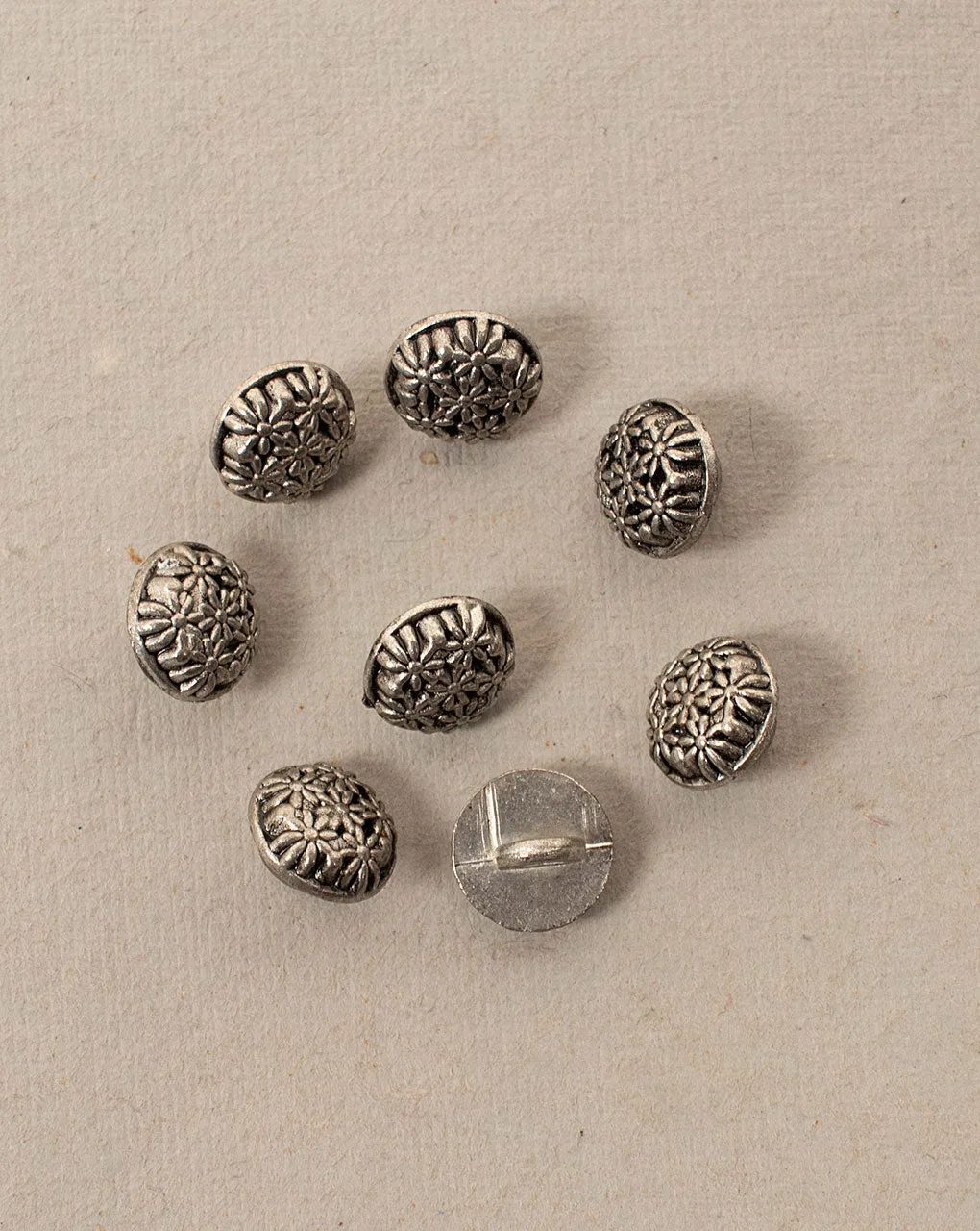 Antique Metal Casting Button ( Set Of 6 )