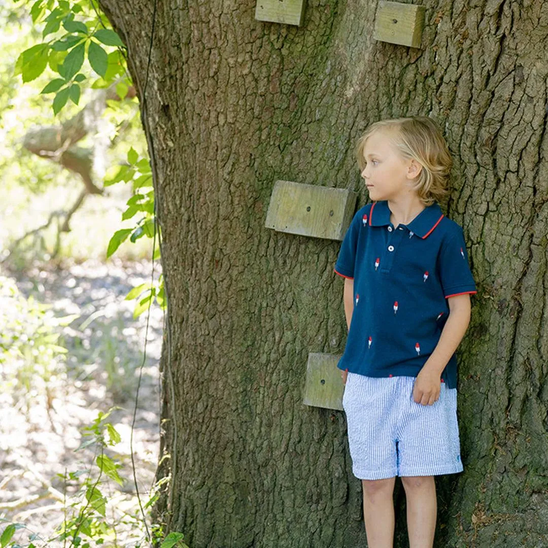 Boys Jackson Short - Blue Seersucker