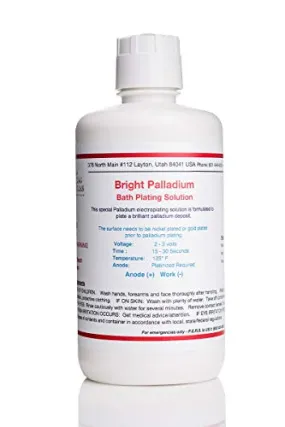 Bright Palladium - Electroplating Solution (32 oz)