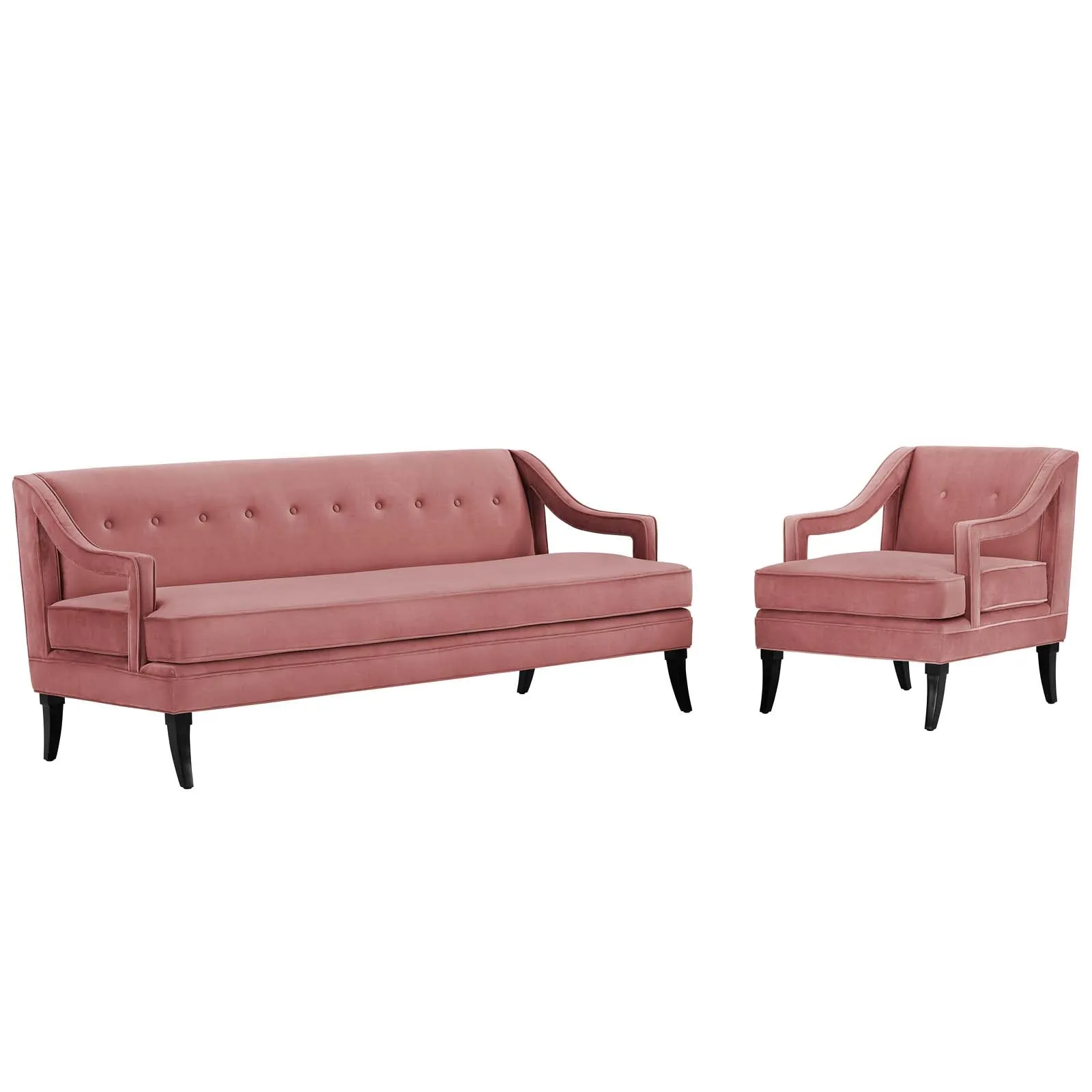 Concur Living Room Set Performance Velvet Set of 2 by Modway