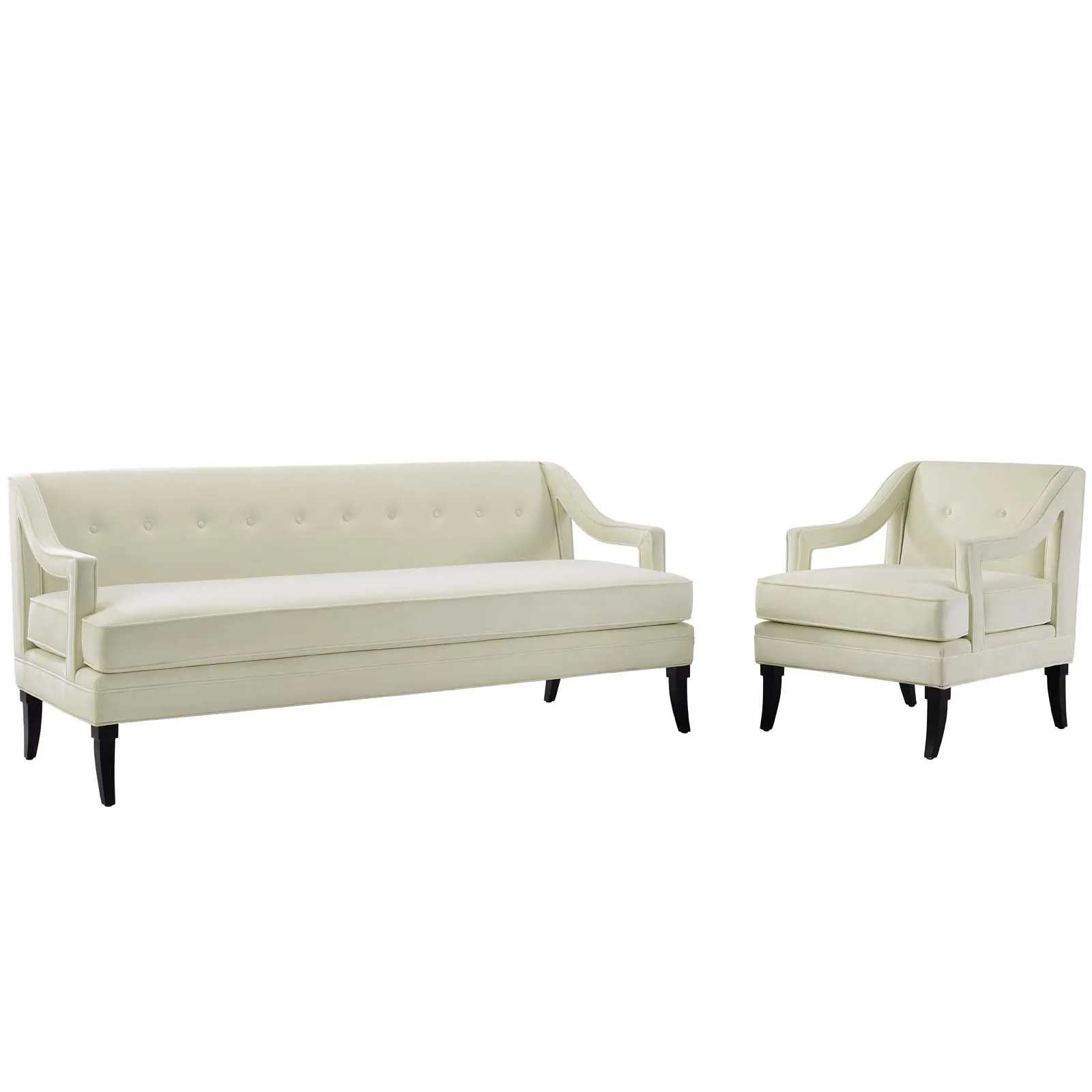 Concur Living Room Set Performance Velvet Set of 2 by Modway