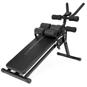 Core & Abdominal Exercise Machine, Ab Workout Machine Foldable Sit Up Bench, Fully Body Exercise Equipment for Leg, Thighs, Buttocks, Rodeo, Fitness Equipment for Home Gym