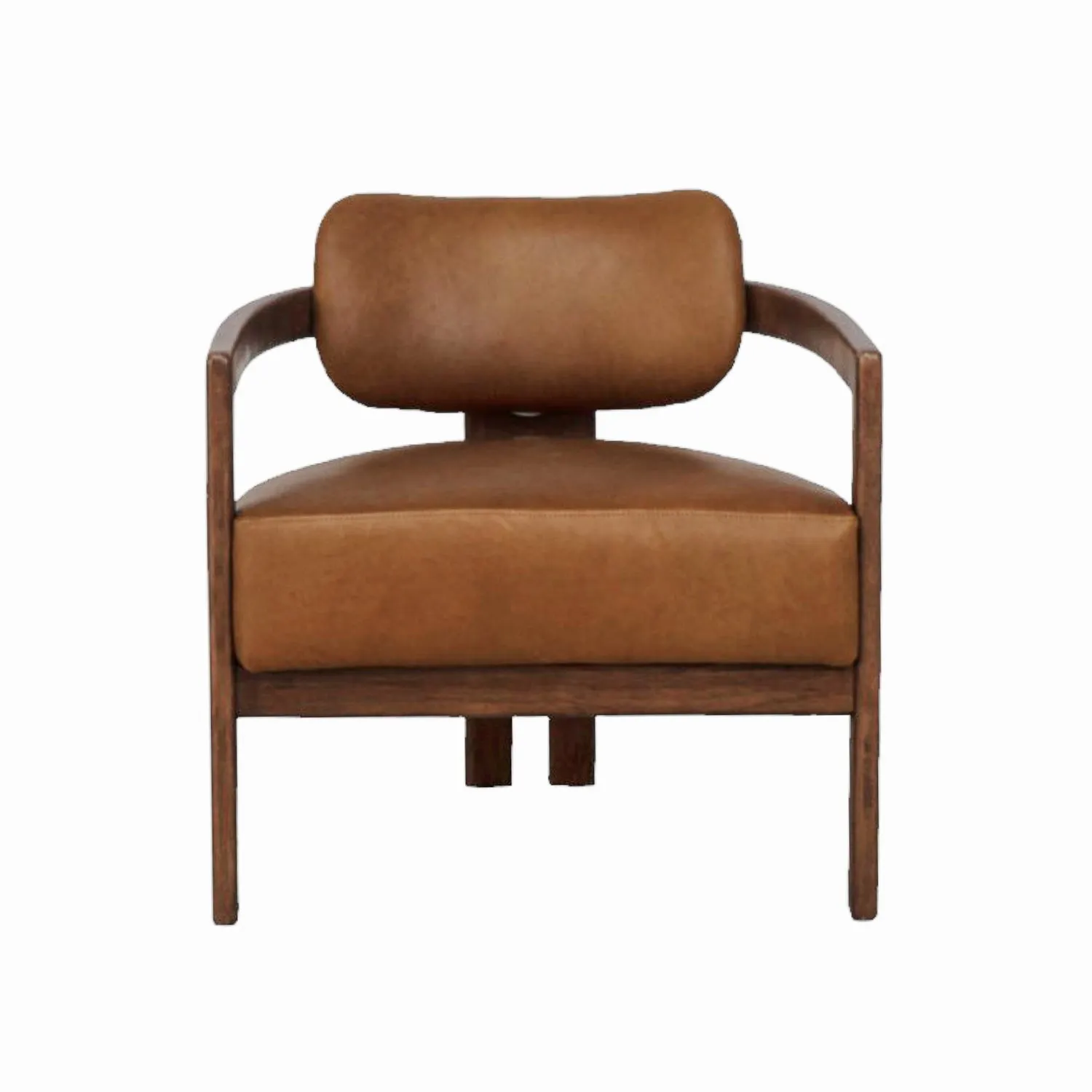 Cumberland Indoor Saddle Leather Lounge Chair