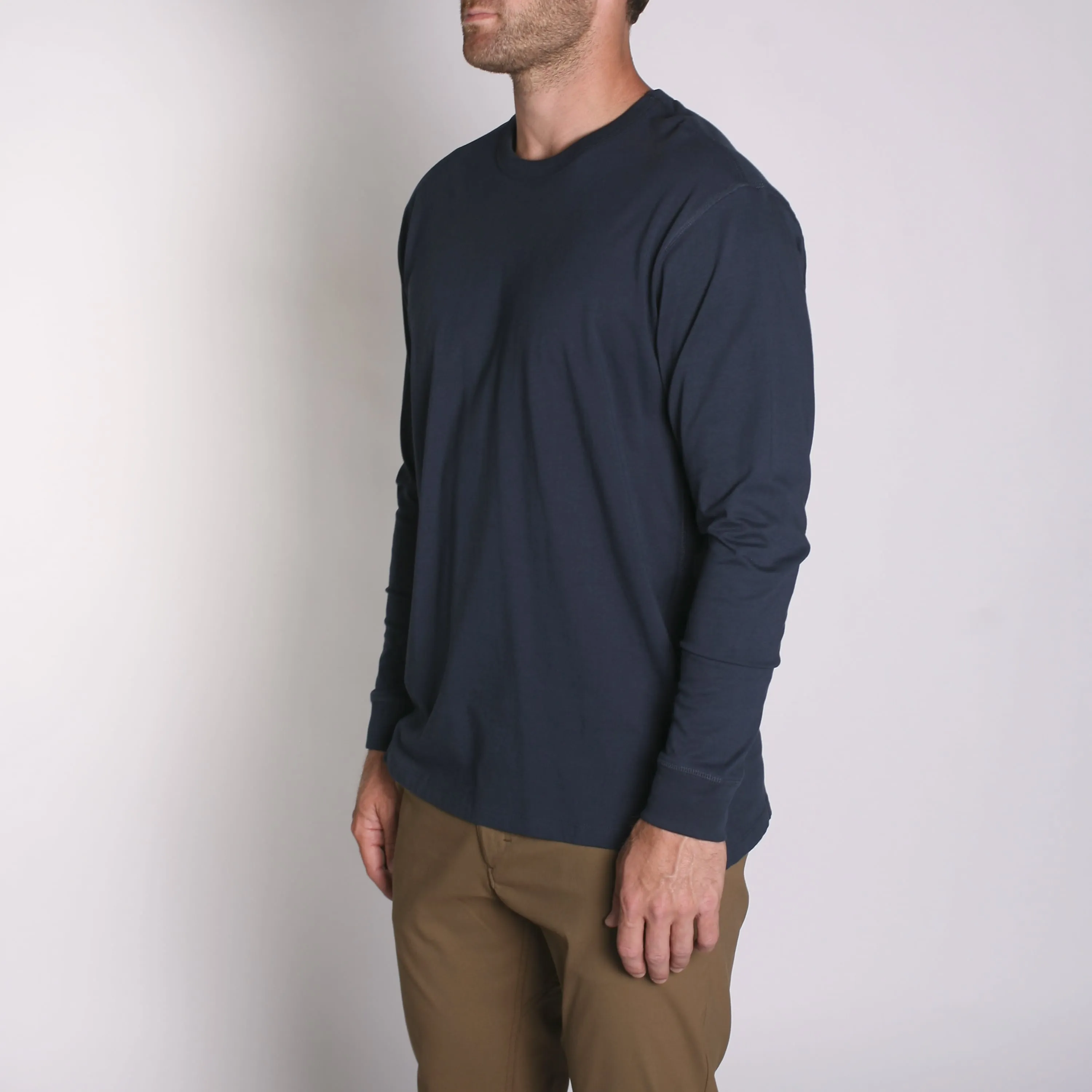 Density LS Premium T-Shirt Navy