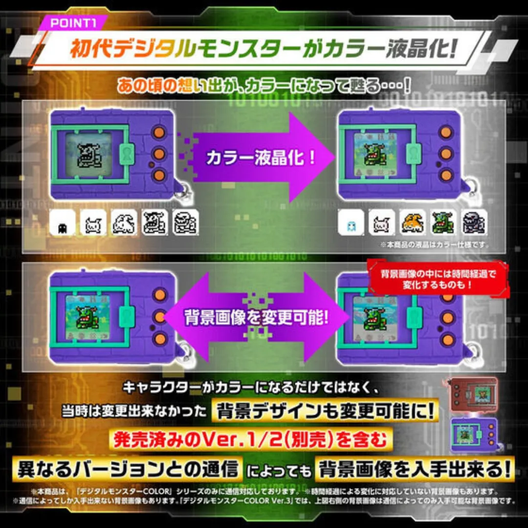 Digimon COLOR Vpet (Ver.3 Original Purple / Ver.4 Original Clear Red / Ver.5 Original Clear Green) [INSTOCK]