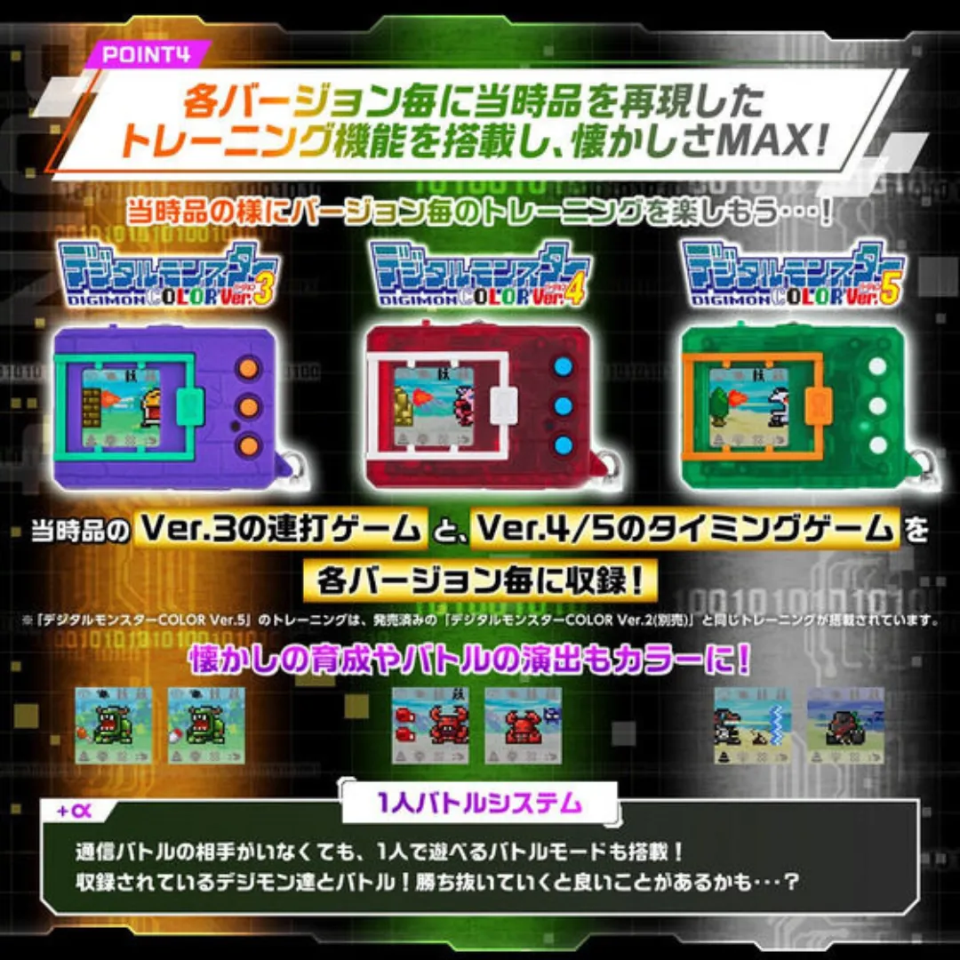 Digimon COLOR Vpet (Ver.3 Original Purple / Ver.4 Original Clear Red / Ver.5 Original Clear Green) [INSTOCK]