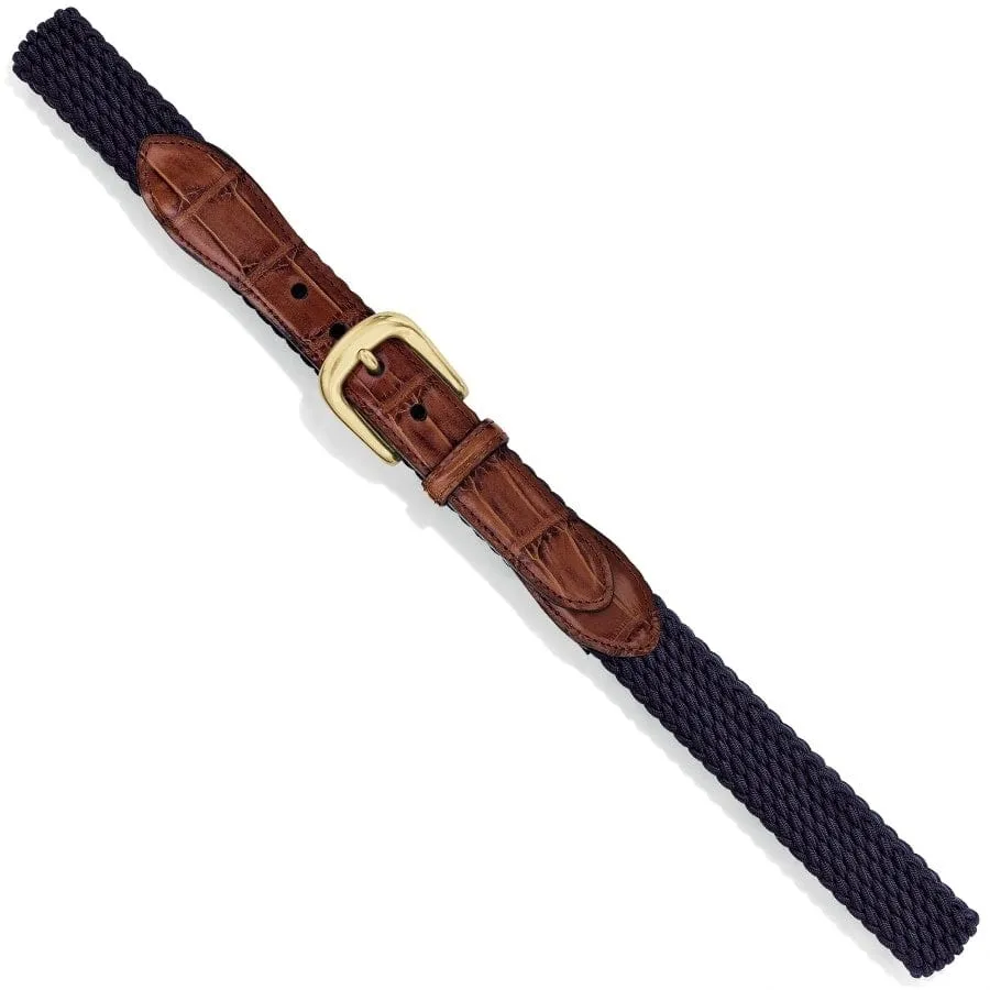 Elastic Cord Croco Tab Taper Belt