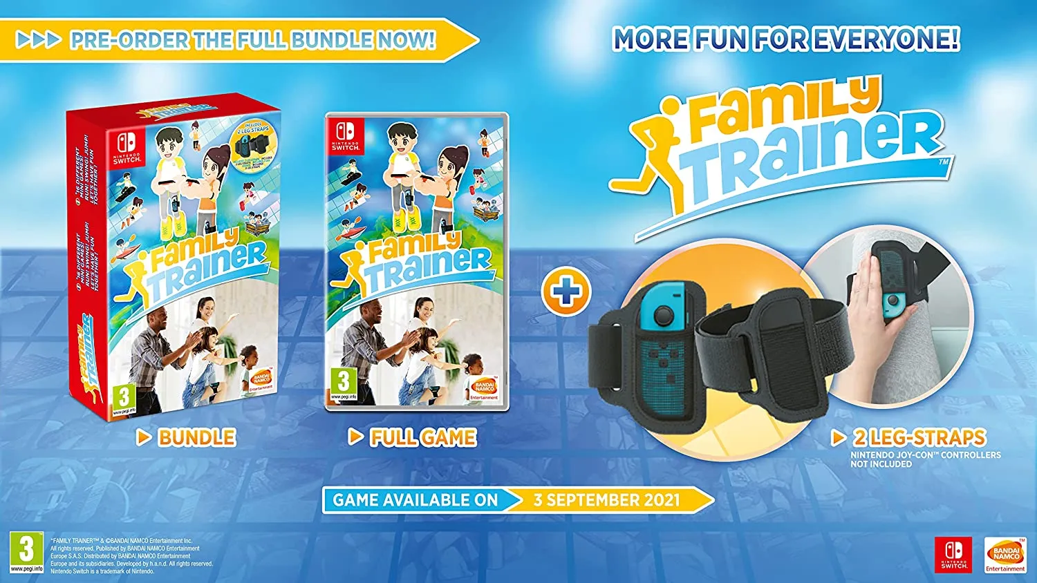 Family Trainer - Includes Leg Straps - Nintendo Switch