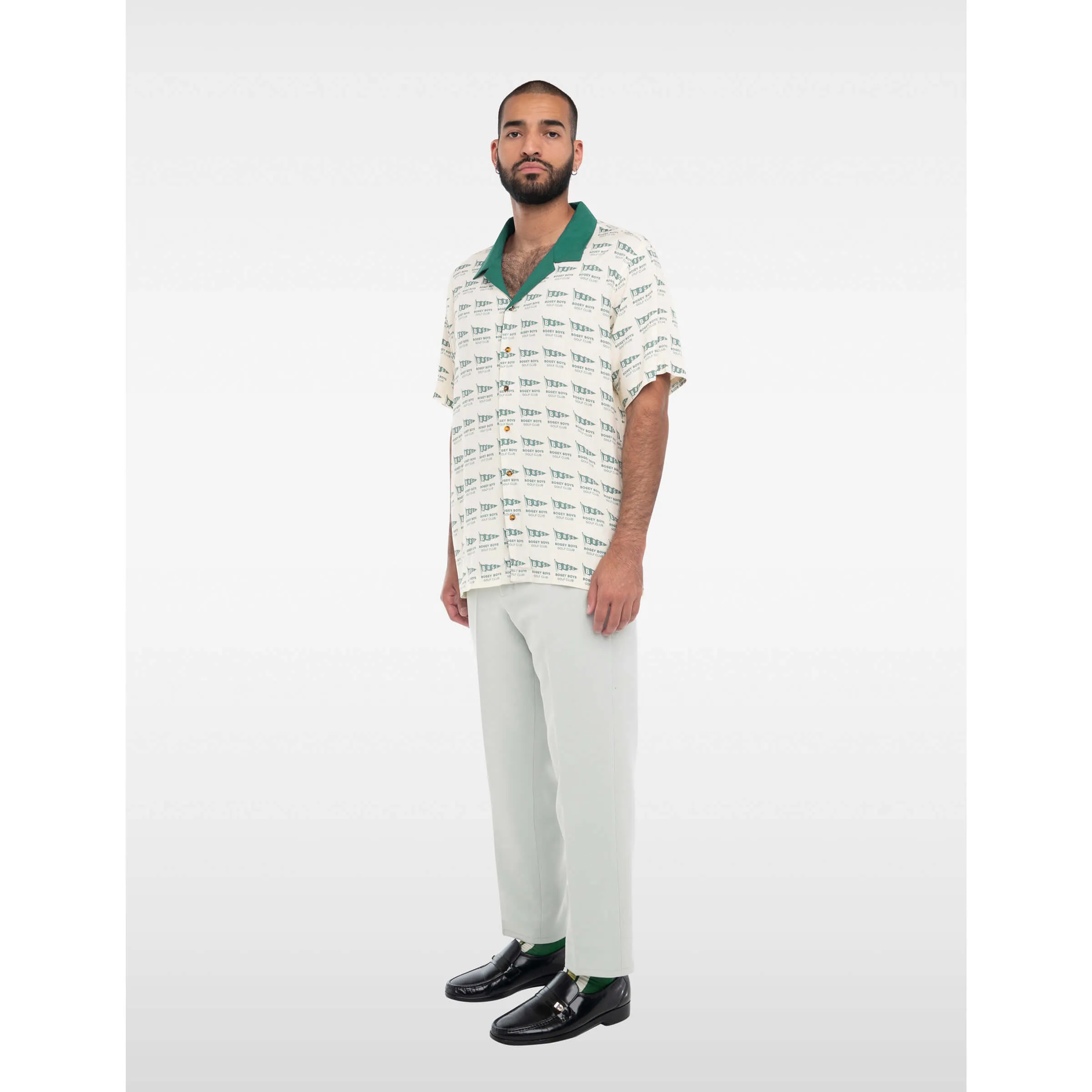 Fly The Flag Button Up - Green