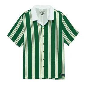 Georgia Button Up - Green Stripe