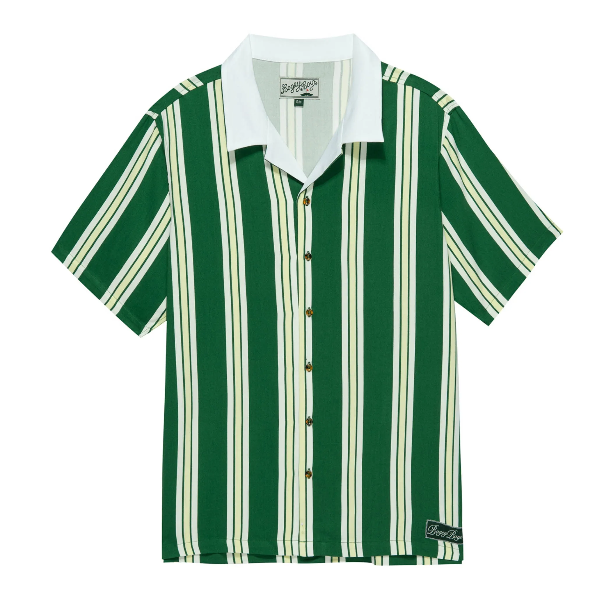 Georgia Button Up - Green Stripe