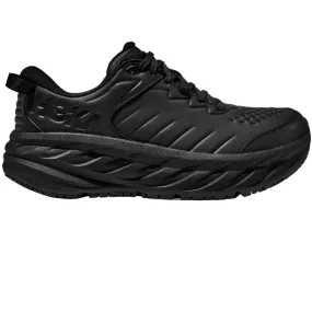 Hoka Women's Bondi Slip Resistant Black / Black Wide