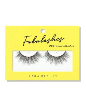 Kara Beauty 3D Faux Mink Eyelashes-A3