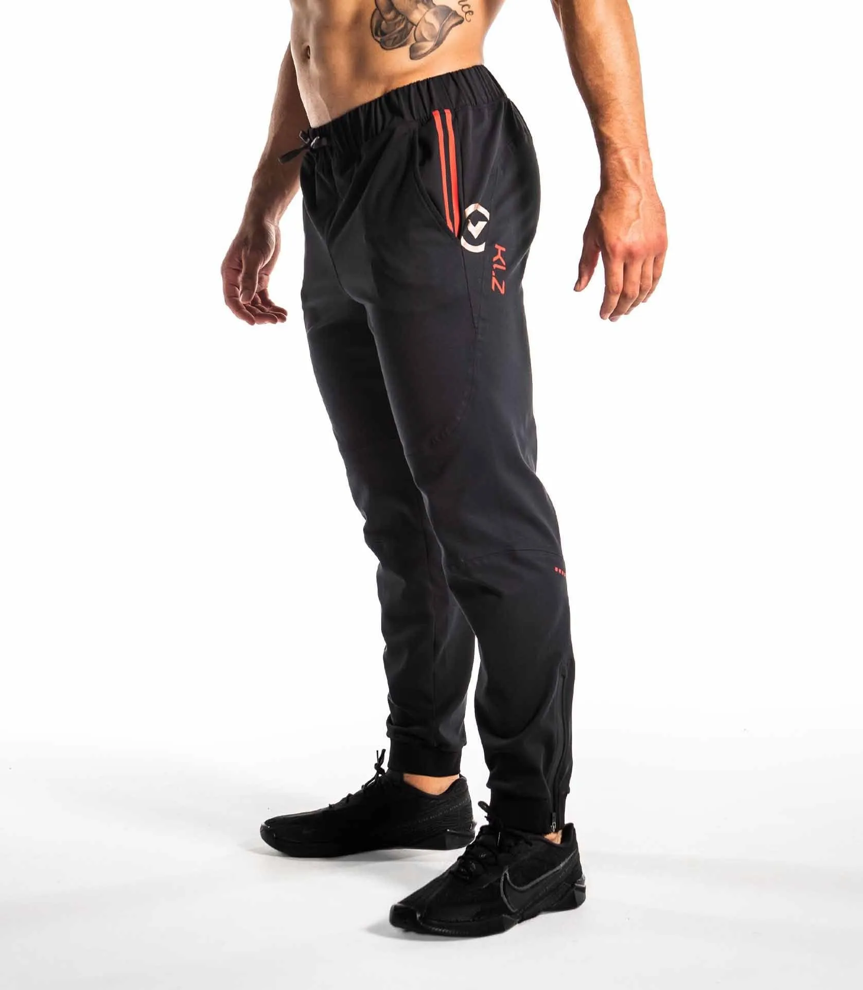 KL2 PANTS - BLACK/LASER RED