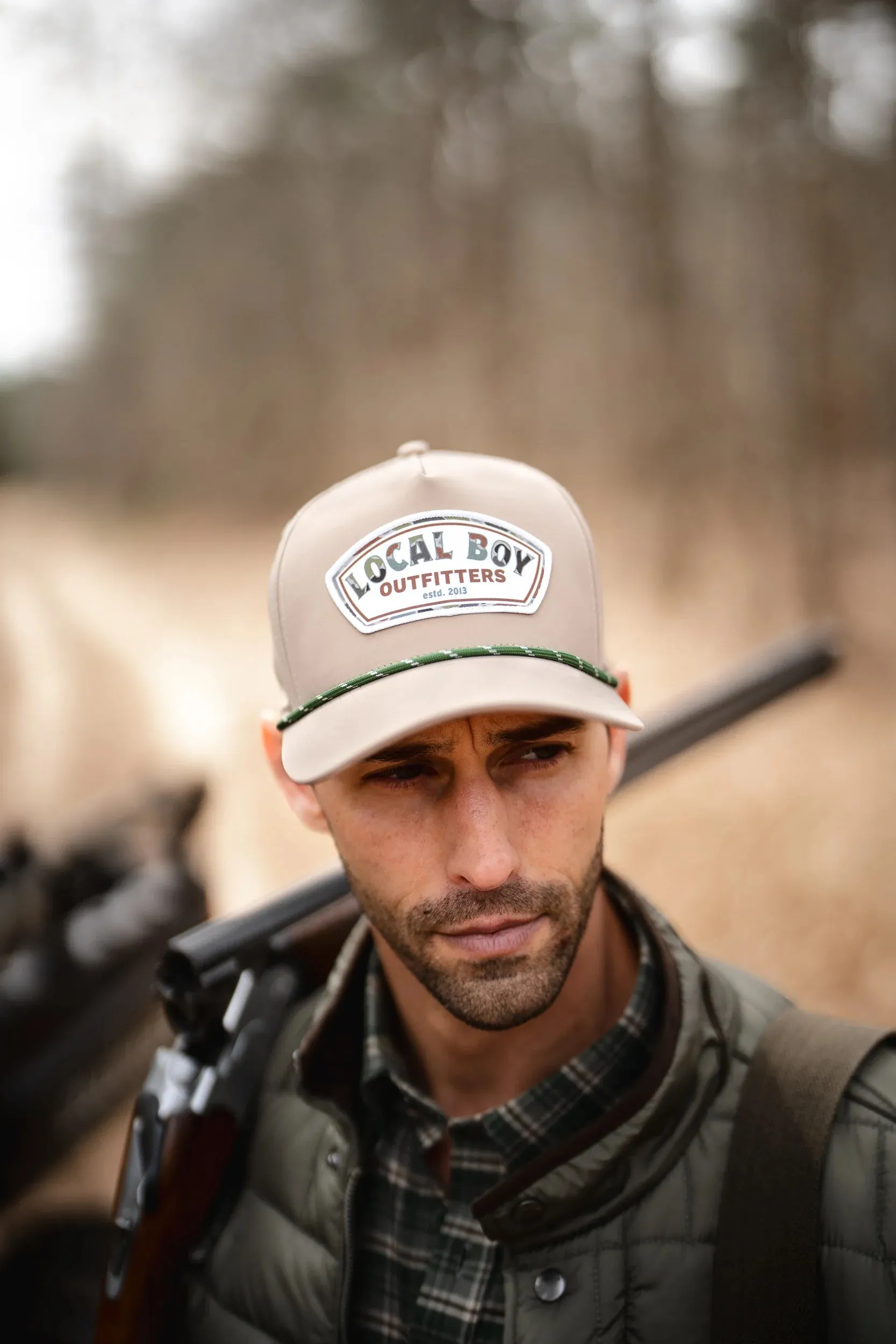 Local Boy Forest Camo Label Rope Hat