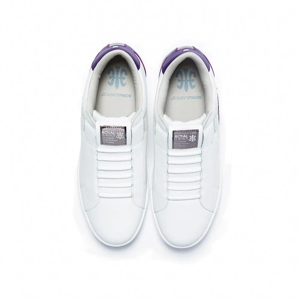 Men's Adelaide Purple White Leather Sneakers 02694-006