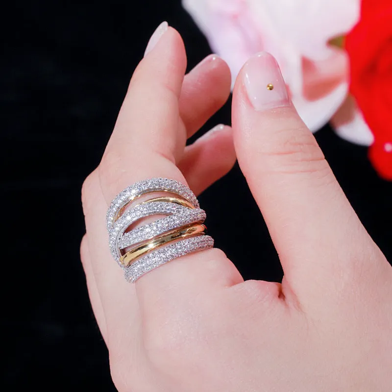 Multi-Layer Sparkling Ring