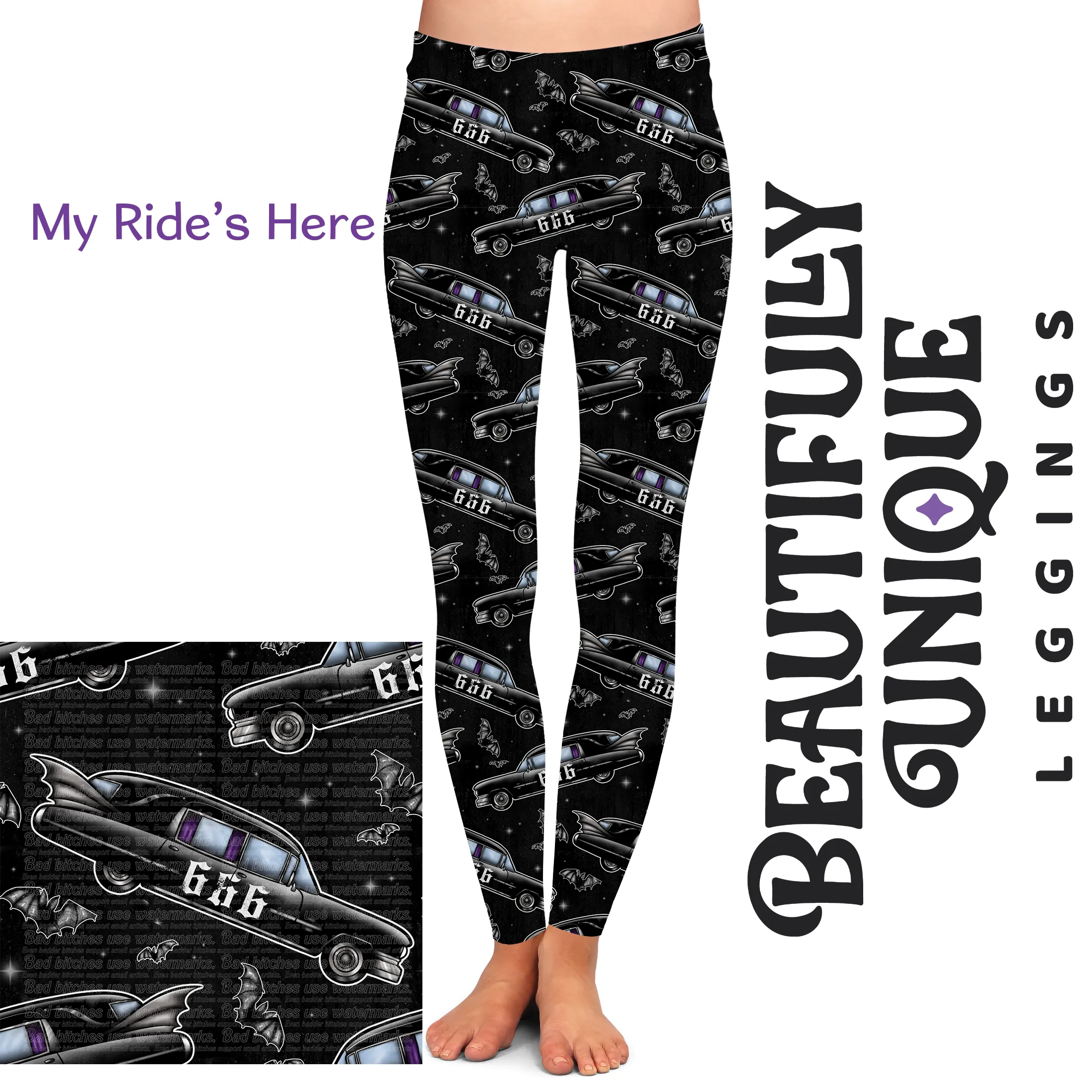 My Ride's Here (Semi-Exclusive) - High-quality Handcrafted Vibrant Leggings