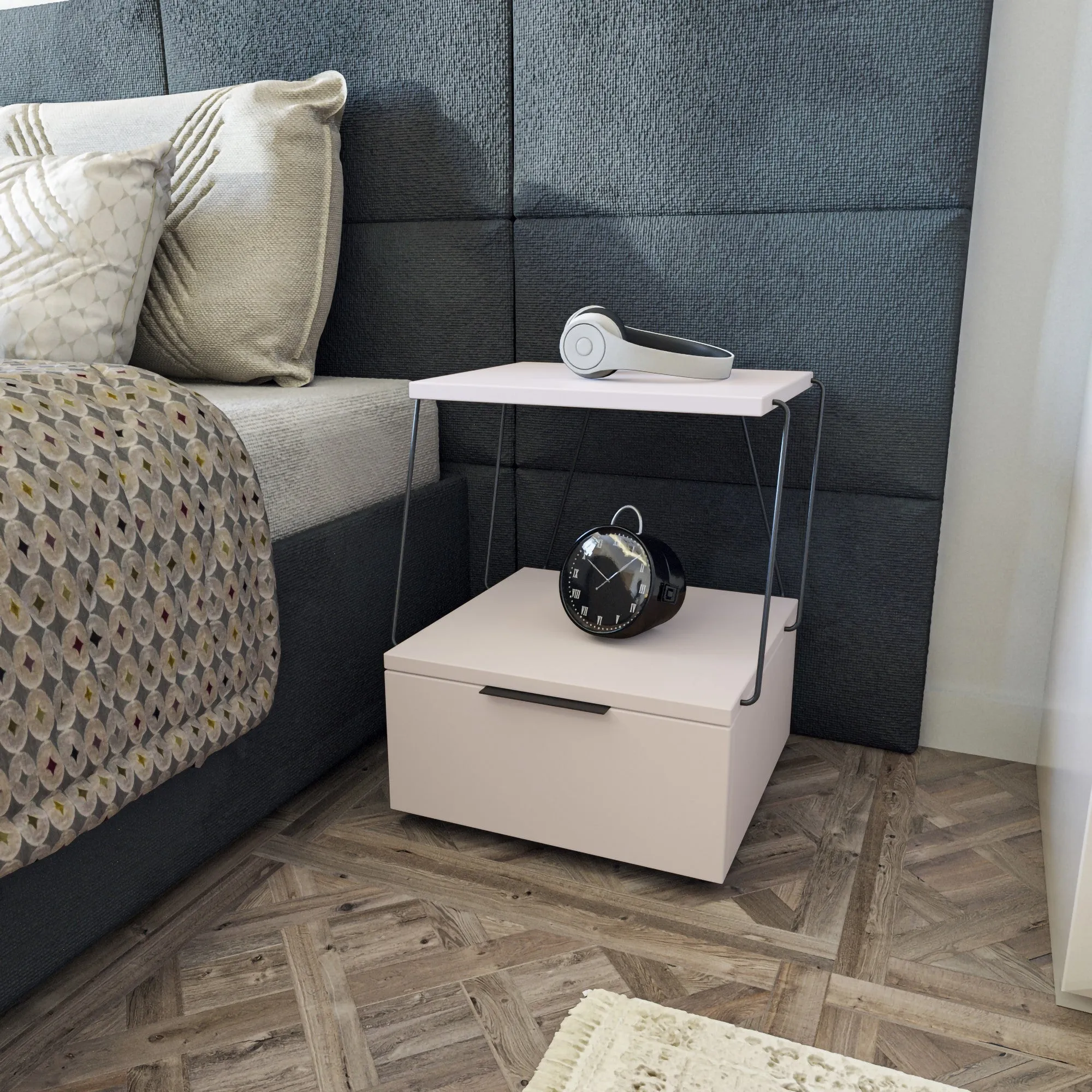 Nightstand Tekoba - White