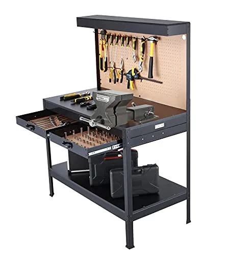 Olympia Tools Multipurpose Workbench with Power Outlets and Light, 410-014-0111