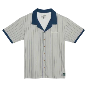 Pinstripe Button Up - Blue