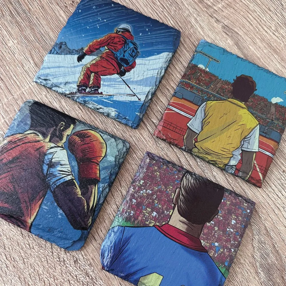 Sport Slate Coasters - Boxing