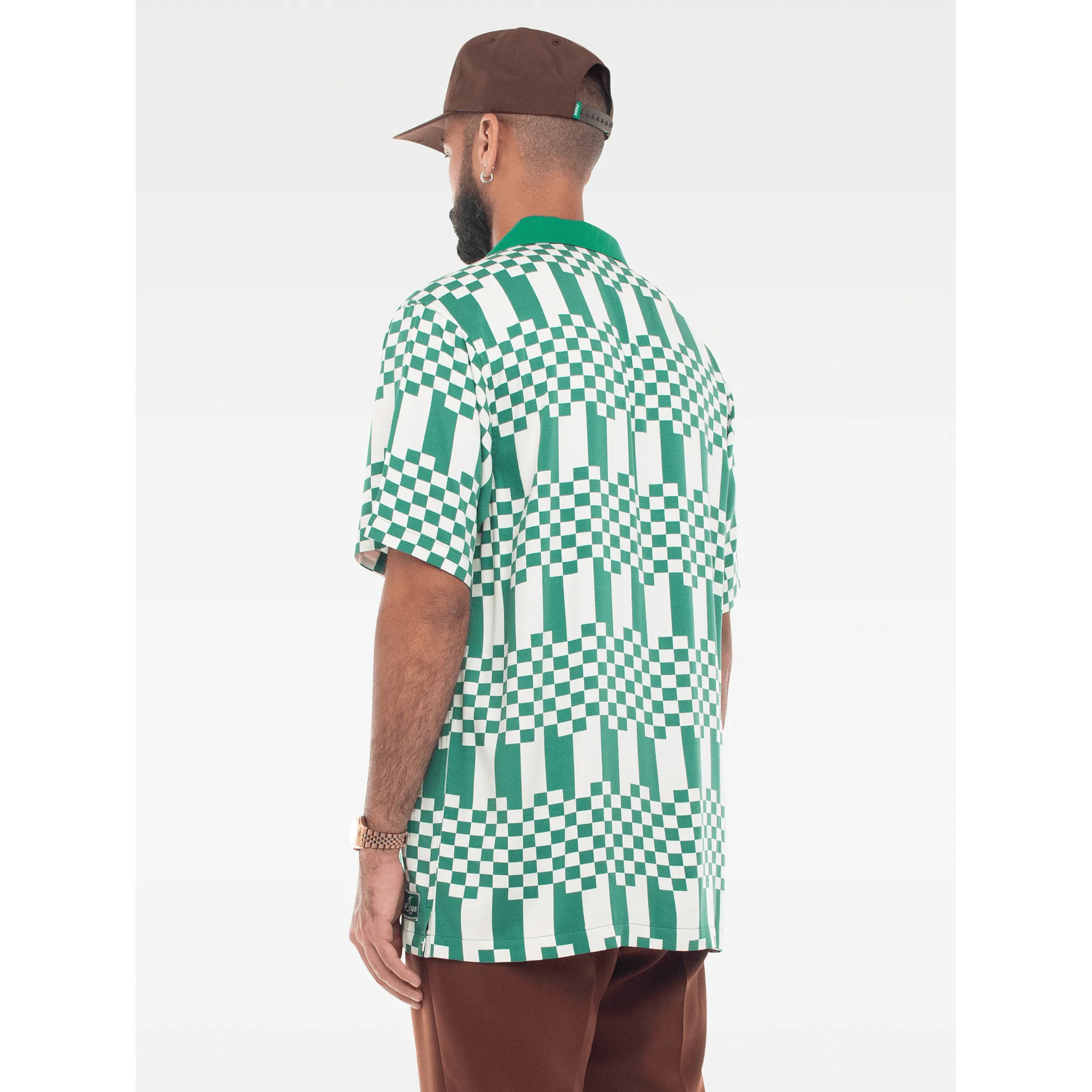 The Checkers Button Up - Green