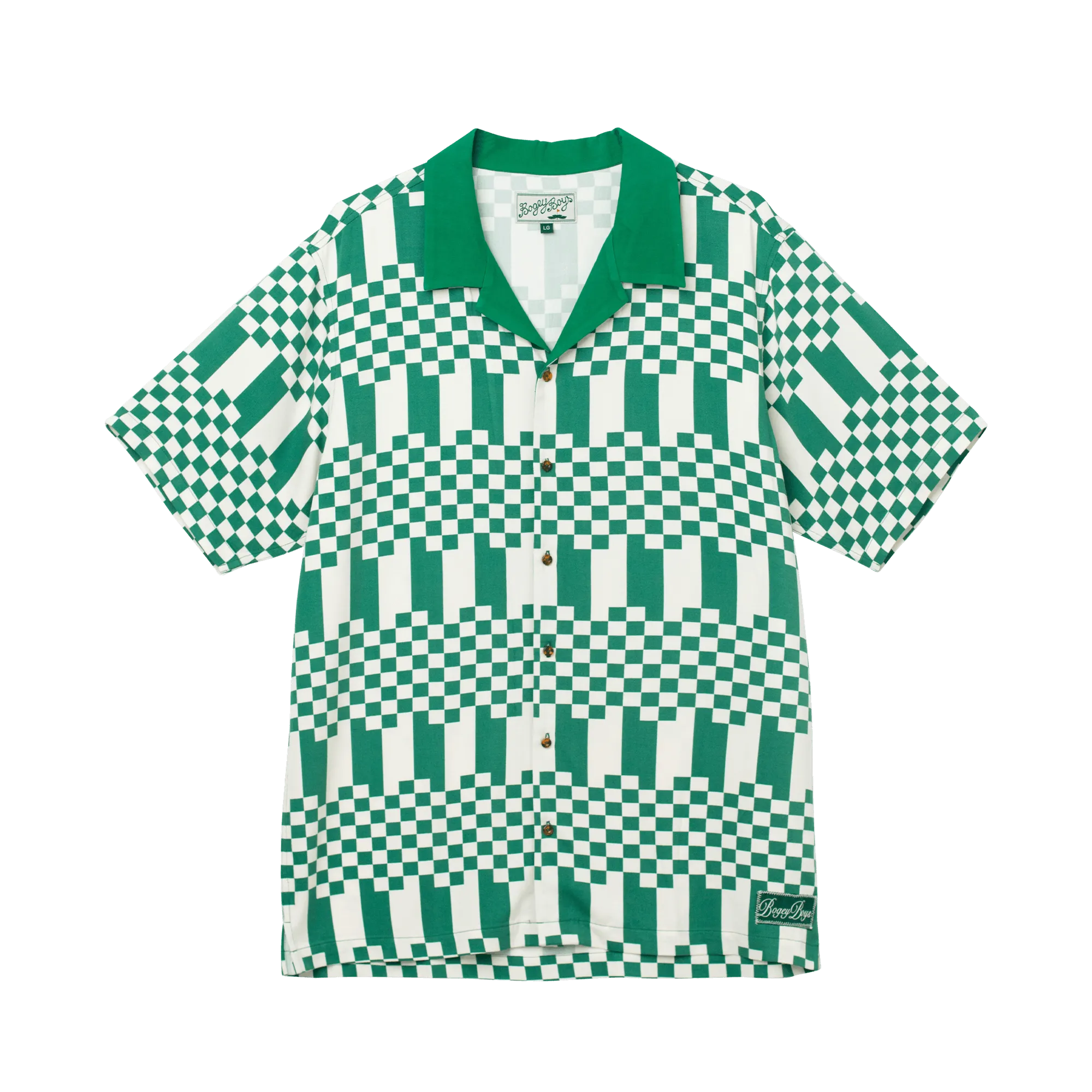 The Checkers Button Up - Green