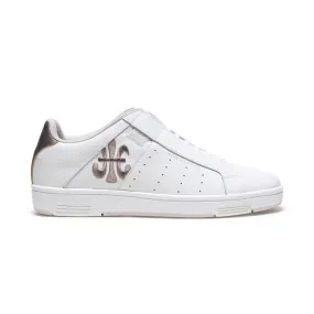 Women's Icon OG White Gold Logo Leather Sneakers 91942-008